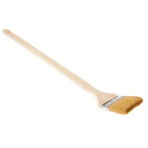 Professioneel Dubbeldik Radiatorkwast met Houten Steel - 3,0dms - 80cm