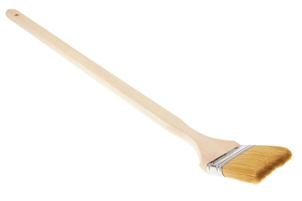 Professioneel Dubbeldik Radiatorkwast met Houten Steel - 3,0dms - 80cm