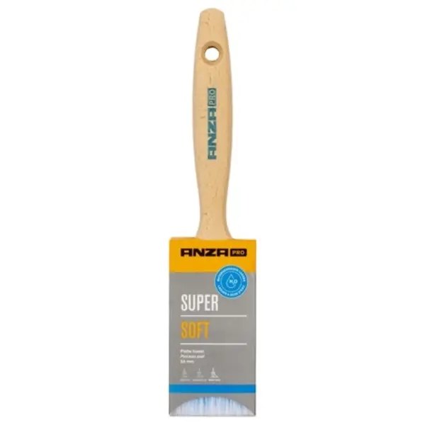 Anza Pro Anza Pro Super Soft Kwast - Plat - Synthetisch Haar - 2"