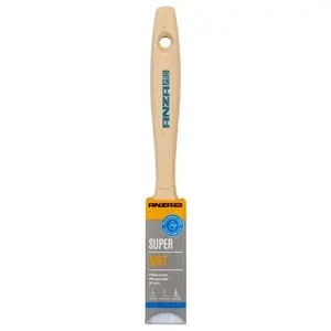Anza Pro Super Soft Kwast - Plat - Synthetisch Haar - 1"
