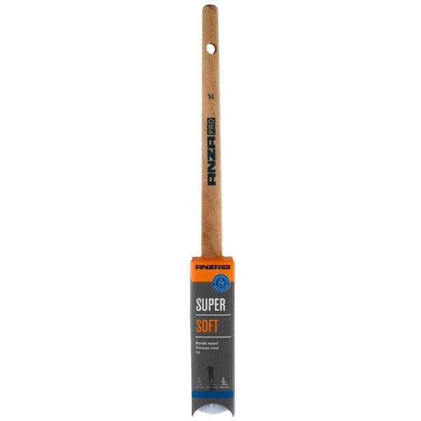 Anza Pro Anza Pro Super Soft Patentpuntkwast - Rond - Synthetisch Haar - 14