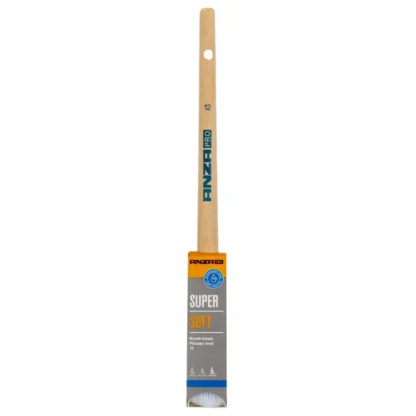 Anza Pro Anza Pro Super Soft Patentpuntkwast - Rond - Synthetisch Haar - 12