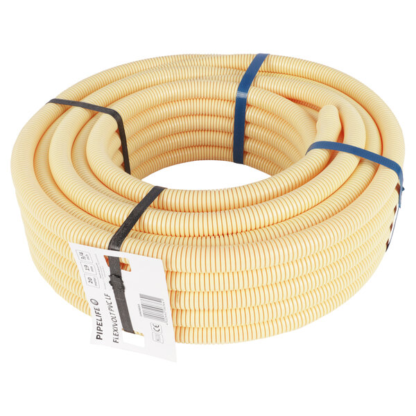 Pipelife Pipelife Flexivolt Flexibel Installatiebuis - Low Friction - Ø3/4 - 20m - Crème