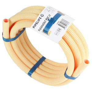 Pipelife Flexivolt Flexibel Installatiebuis - Low Friction - Ø5/8- 5m - Crème