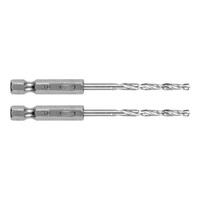Graphite Metaalboor 3,0mm Zeskant 2st