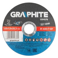 Graphite Doorslijpschijf 125mm Metaal 10st