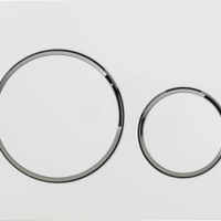 Geberit Bedieningsplaat Sigma 20 Wit/GlansChroom voor UP-320 115.882.KJ.1