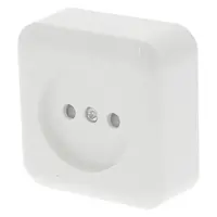 Q-Link contactdoos opbouw 1-voudig met kinderbeveiliging polarwit