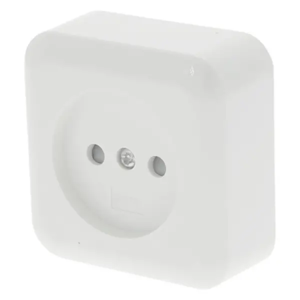 Q-Link contactdoos opbouw 1-voudig met kinderbeveiliging polarwit