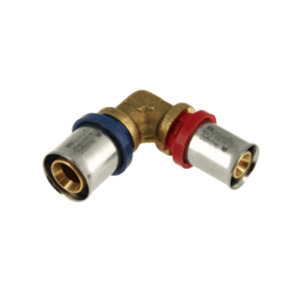 Bonfix Bonfix Alu-Pers Verlopend Kniekoppeling - Pers - Messing - 20x16mm