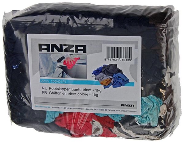 Anza Poetslap Tricot Bont 1kg zak