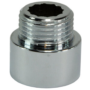 Kraanverlengkoppeling 3/8 x 15 Chroom