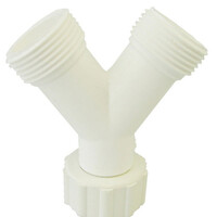 Wasmachine Kunsstof Y-stuk connector 3/4bi - 2xbui