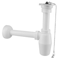 PVC plug bekersifons 5/4x32 wit