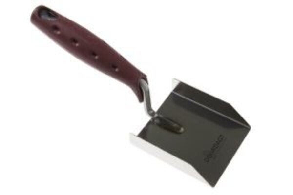 DD-PS Hoektroffel 80x90 mm. dubbelopst. RVS, DOORDAGT-PREMIUM SOFT