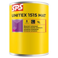 SPS SPS Unitex 1515 Mat Muurverf - Wit - 1L