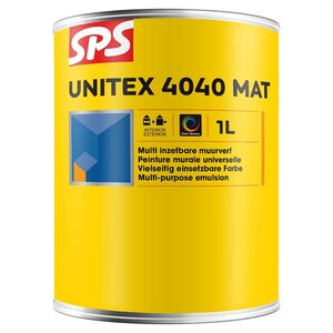 SPS 4040 Unitex Mat Muurverf Wit 1L