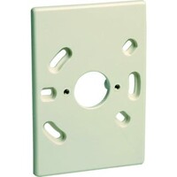 montageplaat 1-voudig - met gat - opbouw - perilex - wandcontactdoos - 85 x 121 mm - crème
