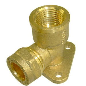 BC knel muurplaat 1/2x12 mm messing koppeling