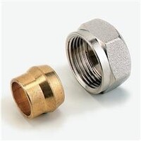 Adapter M22 wartel + 15mm knelring wartel per stuk