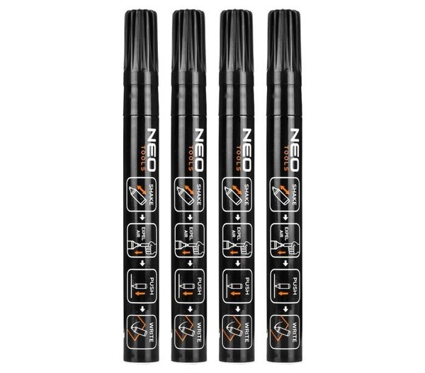 NEO Stift Zwart 2,0-4,0mm 4st