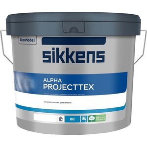 Sikkens Alpha Projecttex Muurverf - Wit - 10L