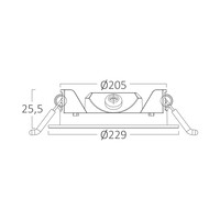 Braytron Braytron LED Inbouw Lamp - Rond - 18W - IP40 - 4000K - Wit