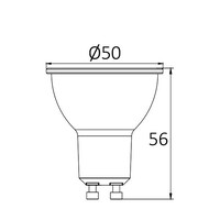 Braytron Braytron Advance - GU10 38D - 6W - 6500K - Dimbaar