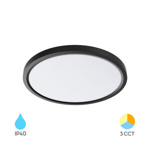 Braytron Jade LED Opbouw Lamp - Rond - 36W - IP20 - CCT - Zwart