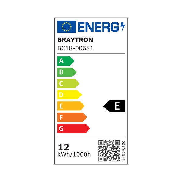Braytron Braytron LED Wand Lamp - Rond - 12W - IP65 - CCT - Zwart