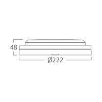 Braytron Braytron LED Wand Lamp - Rond - 18W - IP65 - CCT - Wit
