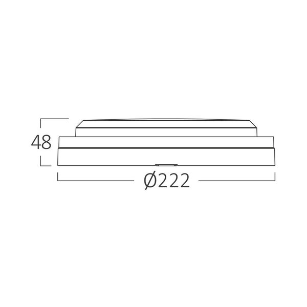Braytron Braytron LED Wand Lamp - Rond - 18W - IP65 - CCT - Wit