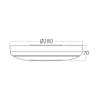 Braytron Braytron LED Lamp met Bewegingssensor - Rond - 20W - IP54 - CCT - Wit