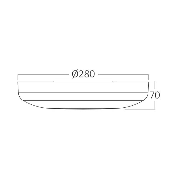 Braytron Braytron LED Lamp met Bewegingssensor - Rond - 20W - IP54 - CCT - Wit