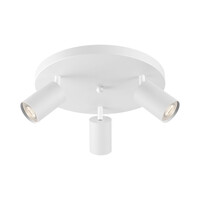 Braytron Braytron Beta LED Opbouw Plafond Lamp - 3x GU10 - Rond - IP20 - Wit