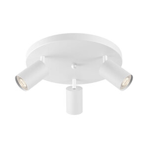 Braytron Beta LED Opbouw Plafond Lamp - 3x GU10 - Rond - IP20 - Wit