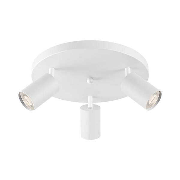 Braytron Braytron Beta LED Opbouw Plafond Lamp - 3x GU10 - Rond - IP20 - Wit