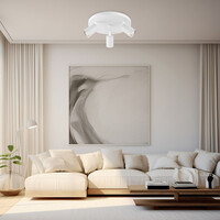 Braytron Braytron Beta LED Opbouw Plafond Lamp - 3x GU10 - Rond - IP20 - Wit