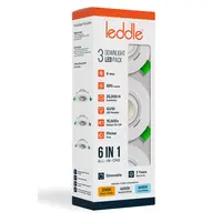 Leddle Leddle Downlight Set met 3 Dimbare Spots - 6W - 6IN1 - CCT - Flicker Free - Wit
