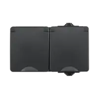 ION Industries Opbouw Wandcontactdoos 2-voudig IP55 Zwart