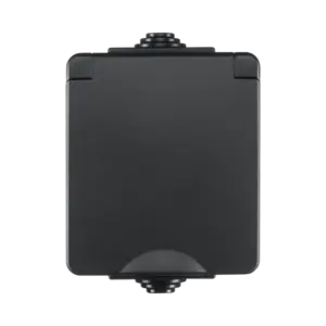 ION Industries Opbouw Wandcontactdoos IP55 Zwart
