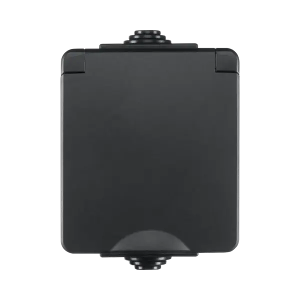 ION Industries Opbouw Wandcontactdoos IP55 Zwart