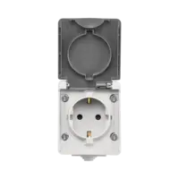 ION Industries Opbouw Wandcontactdoos IP55 Grijs