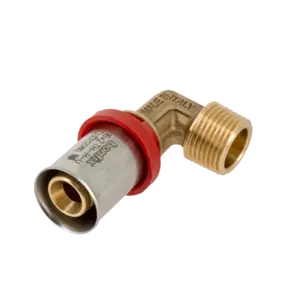 Bonfix verloopknie buitendraad 3/8x16 water pers Messing