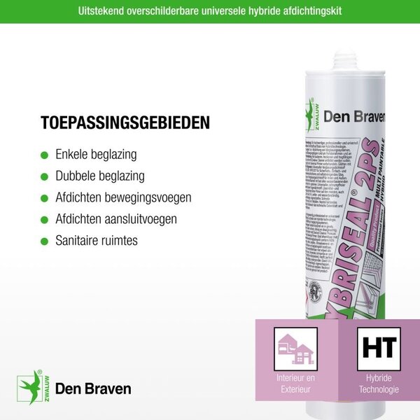 Zwaluw Hybriseal 2PS 290 ml Zwart