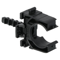 Buisclip euro tbv 3/4 buis zwart 20 mm 50st