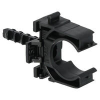 Buisclip euro tbv 3/4 buis zwart 20 mm 10st