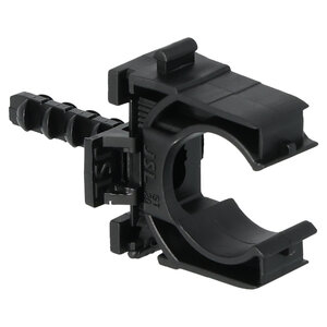 Buisclip euro tbv 3/4 buis zwart 20 mm 10st