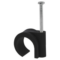 Q-Link spijkerclip rond zwart 16-19 mm 20st