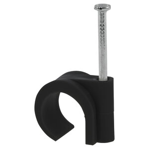 Q-Link spijkerclip rond zwart 16-19 mm 20st